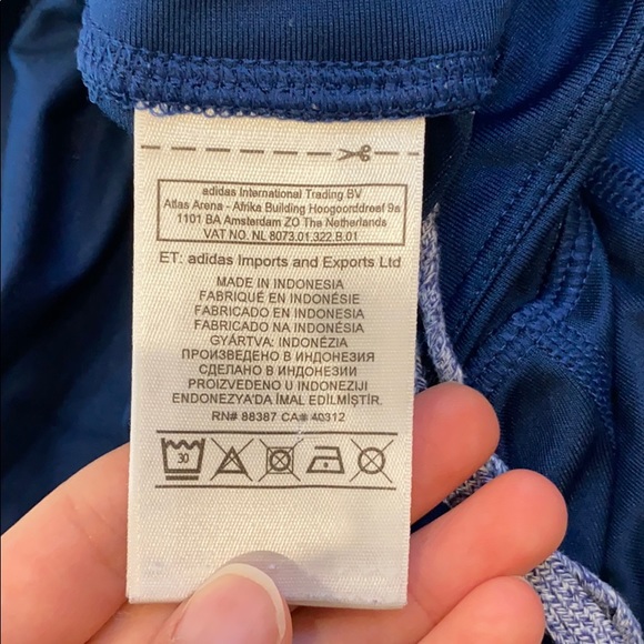 Adidas Supernova Climalite Blue Cut Out Leggings - Picture 9 of 10